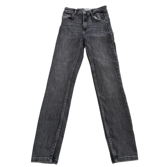 Zara Jeans Womens 6 High Rise Skinny Stretch Denim Eco Cotton Pants Grunge - Picture 1 of 8
